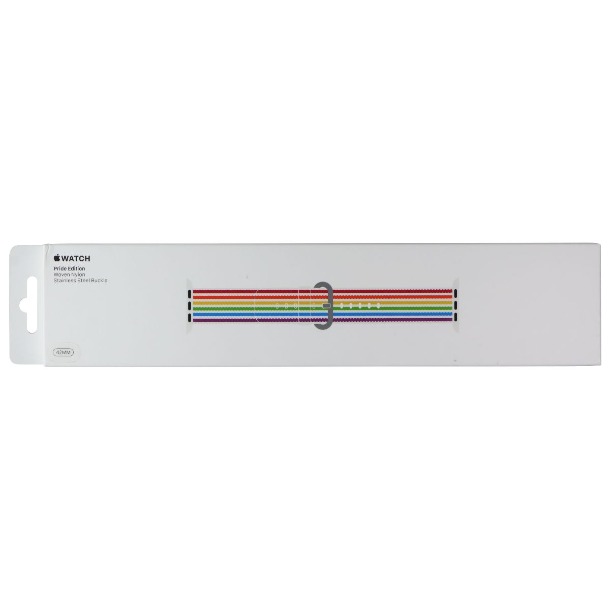 Apple 42mm Woven Nylon Band for Apple Watch 45/44/42mm - Pride Edition Smart Watch Accessories - Watch Bands Apple - Simple Cell Bulk Wholesale Pricing - USA Seller