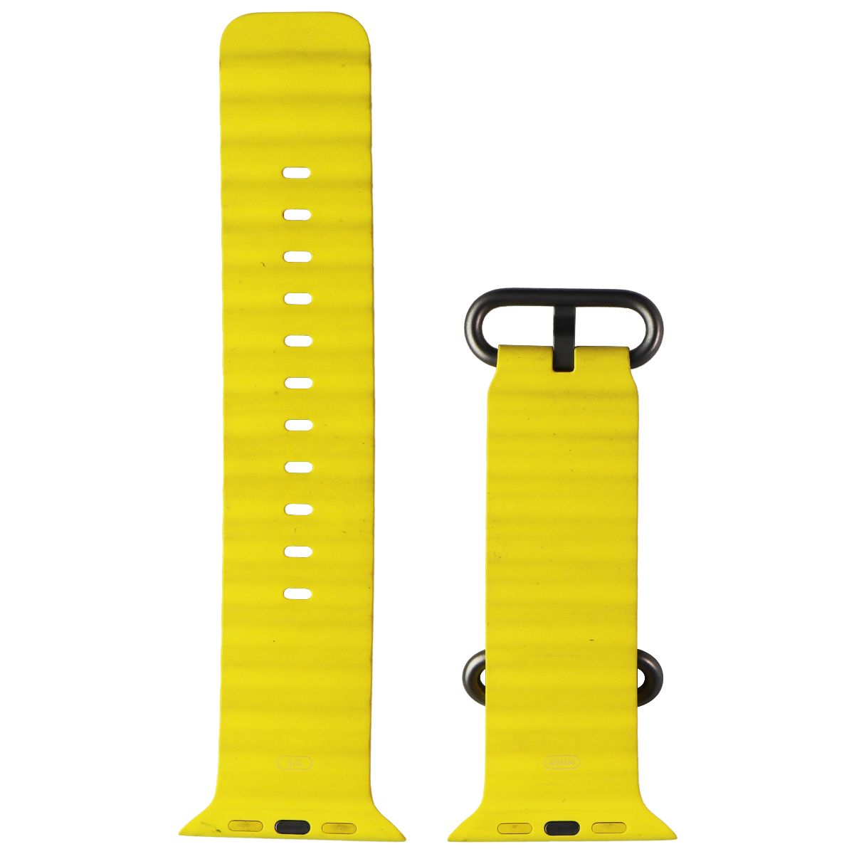 Apple Watch Band - Ocean Band (49mm) - Yellow - Regular for Apple Watch Ultra Smart Watch Accessories - Watch Bands Apple    - Simple Cell Bulk Wholesale Pricing - USA Seller