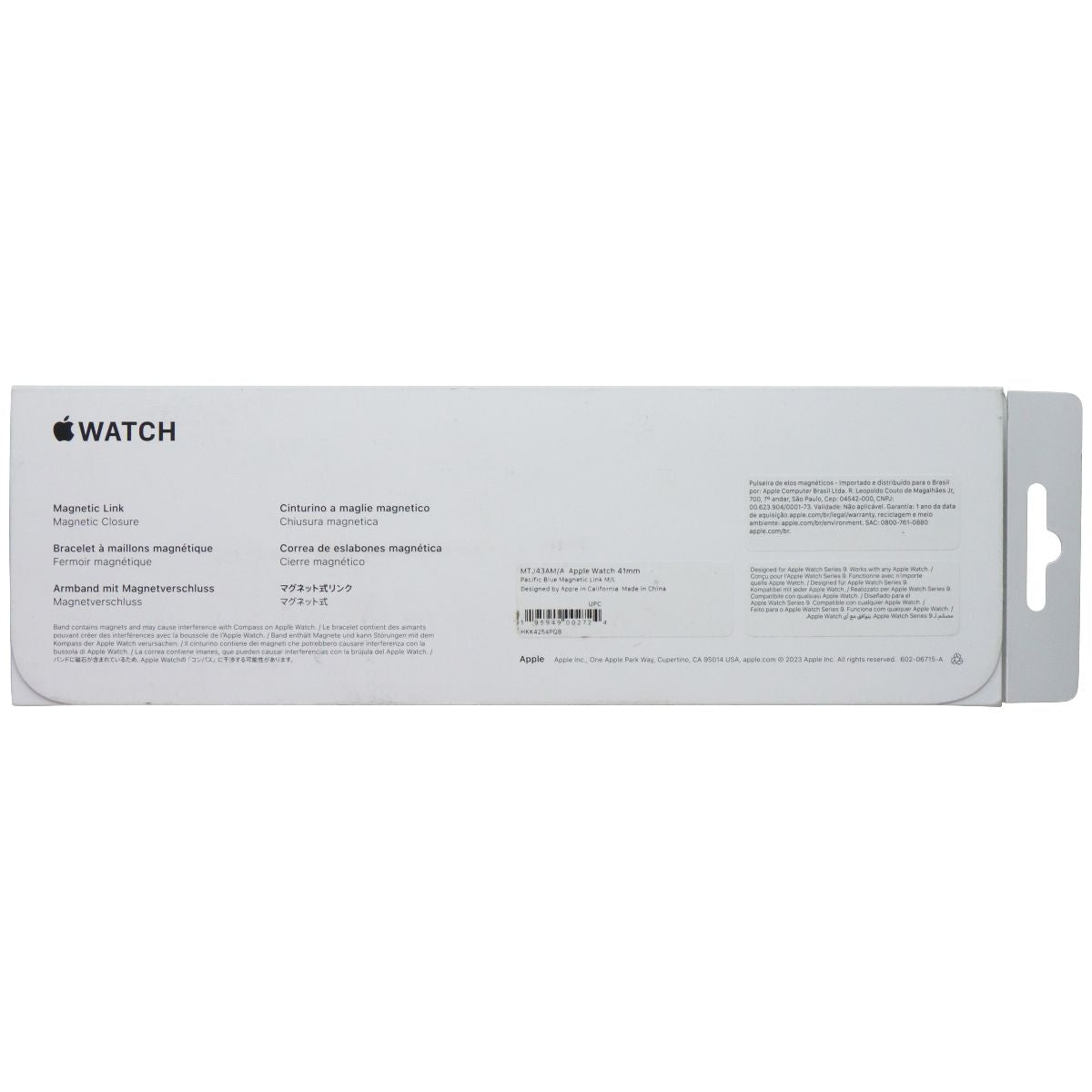 Apple Magnetic Link Watch Band for Watch Series 9 (41mm) - Pacific Blue - M/L Smart Watch Accessories - Watch Bands Apple - Simple Cell Bulk Wholesale Pricing - USA Seller