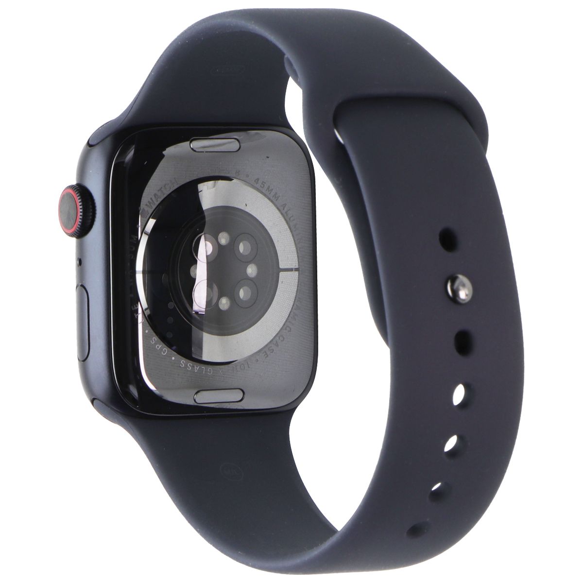 Apple Watch Series 8 (45mm/A2774) GPS+LTE - Midnight Alum/Sport Band - FULL SET Smart Watches Apple - Simple Cell Bulk Wholesale Pricing - USA Seller