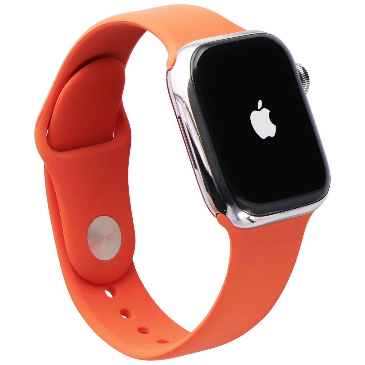 Apple Watch HERMES Series 7 (GPS + LTE) A2475 (41mm) - Silver AL / Orange SB Smart Watches Apple - Simple Cell Bulk Wholesale Pricing - USA Seller