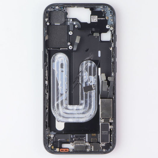 Repair Part - Genuine Housing Frame OEM Pull from Apple iPhone 16 - Black Cell Phone - Replacement Parts & Tools Apple - Simple Cell Bulk Wholesale Pricing - USA Seller