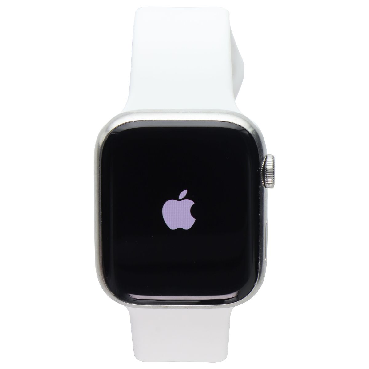 Apple Watch Series 8 (45mm/A2774) GPS+LTE - Silver SS/White Sp Band - FULL SET Smart Watches Apple - Simple Cell Bulk Wholesale Pricing - USA Seller