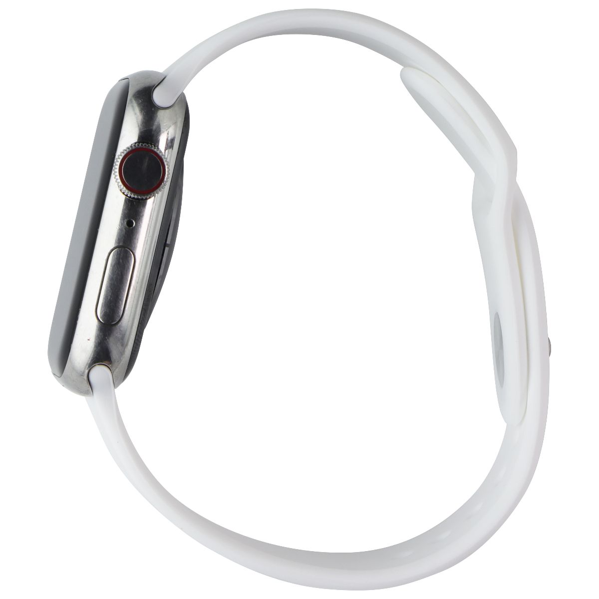 Apple Watch Series 8 (45mm/A2774) GPS+LTE - Silver SS/White Sp Band - FULL SET Smart Watches Apple - Simple Cell Bulk Wholesale Pricing - USA Seller