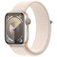 Apple Watch Series 9 (GPS+LTE) A2982 - 41mm Starlight Al/Starlight Sport Loop Smart Watches Apple - Simple Cell Bulk Wholesale Pricing - USA Seller