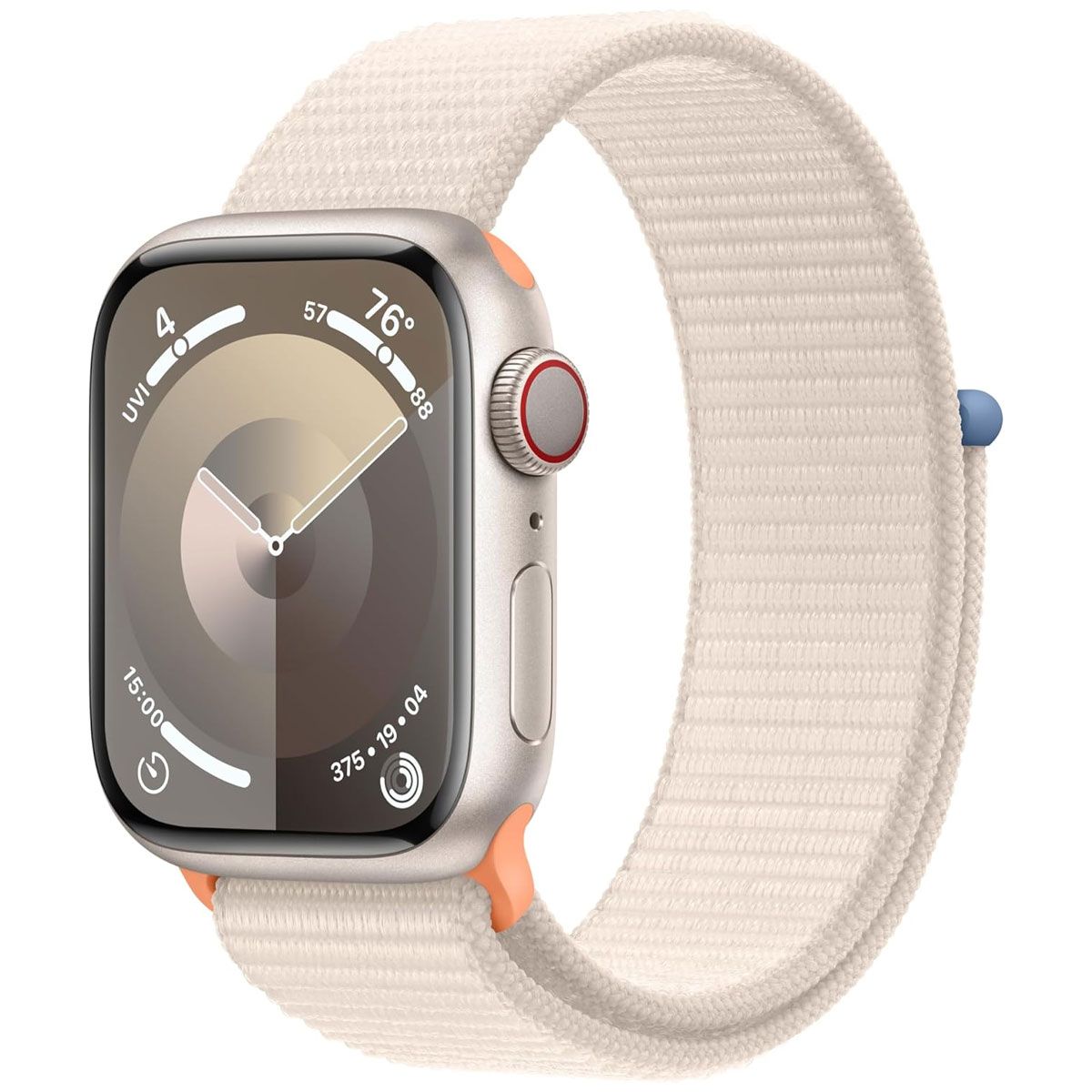 Apple Watch Series 9 (GPS+LTE) A2982 - 41mm Starlight Al/Starlight Sport Loop Smart Watches Apple - Simple Cell Bulk Wholesale Pricing - USA Seller