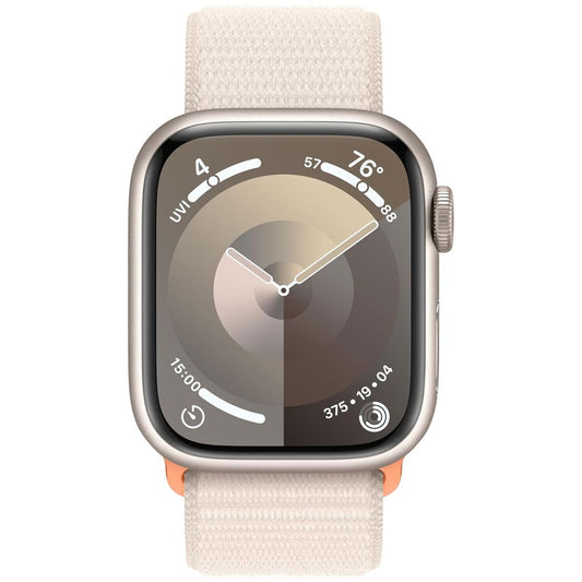 Apple Watch Series 9 (GPS+LTE) A2982 - 41mm Starlight Al/Starlight Sport Loop Smart Watches Apple - Simple Cell Bulk Wholesale Pricing - USA Seller