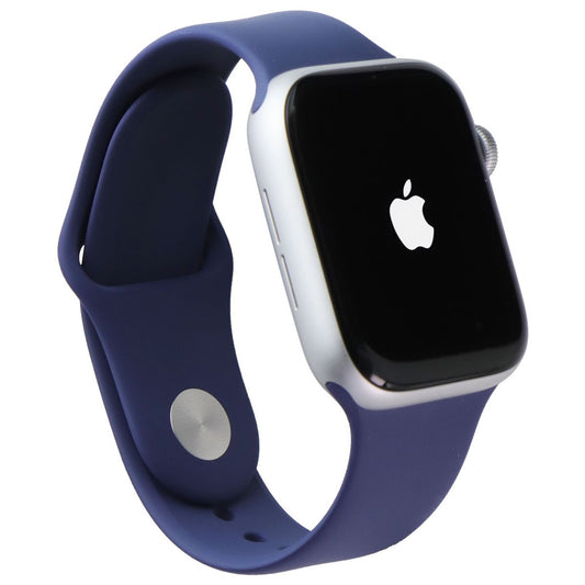 Apple Watch SE (2nd Gen) GPS + LTE (A2727) 44mm - Silver AL/Denim Sp Band (S/M) Smart Watches Apple - Simple Cell Bulk Wholesale Pricing - USA Seller