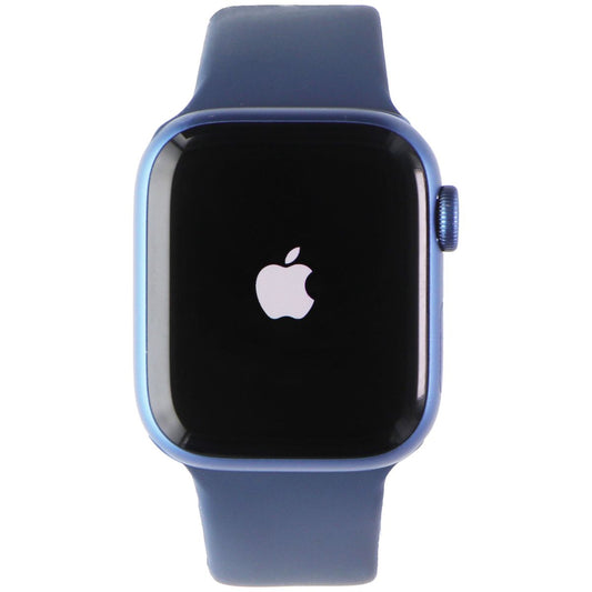 Apple Watch Series 7 (A2473) (GPS Only) 41mm Blue AL/Blue Sport Band Smart Watches Apple    - Simple Cell Bulk Wholesale Pricing - USA Seller