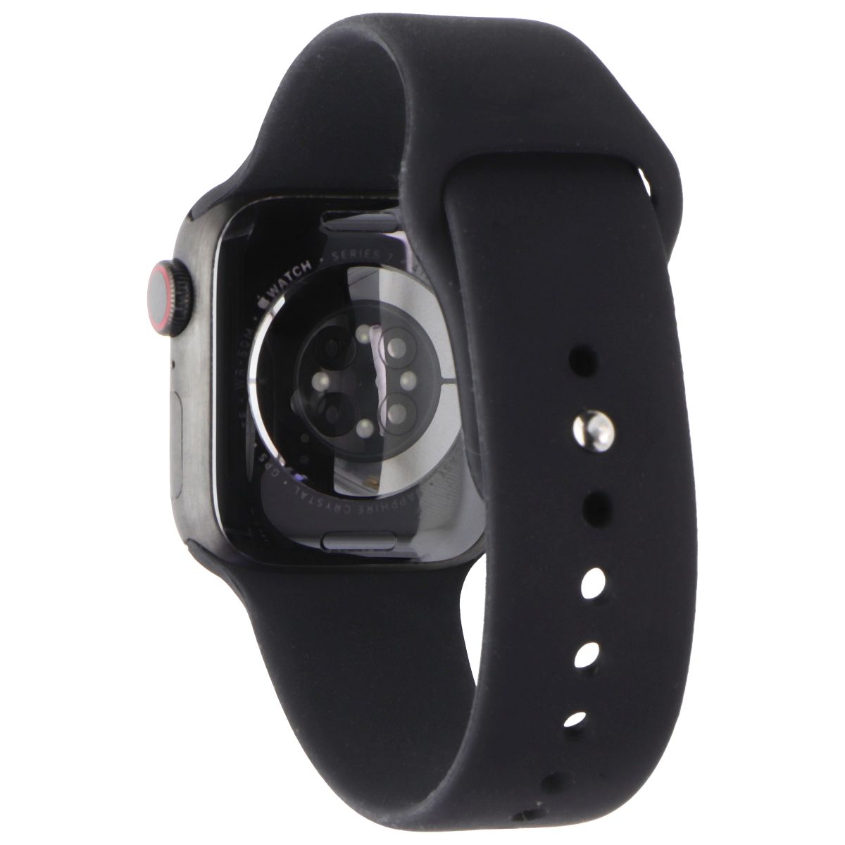 Apple Watch Series 7 (GPS+LTE) A2476 - 41mm Space Black Titanium/BLK Sport Band Smart Watches Apple    - Simple Cell Bulk Wholesale Pricing - USA Seller