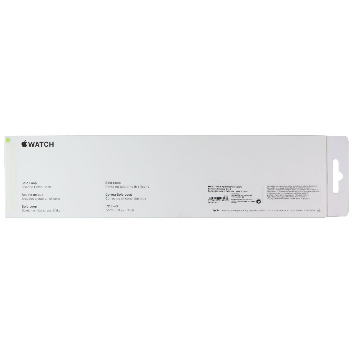 Apple 45mm Solo Loop for Apple Watch 49/46/45/44mm - Nectarine / Size 9 Smart Watch Accessories - Watch Bands Apple - Simple Cell Bulk Wholesale Pricing - USA Seller