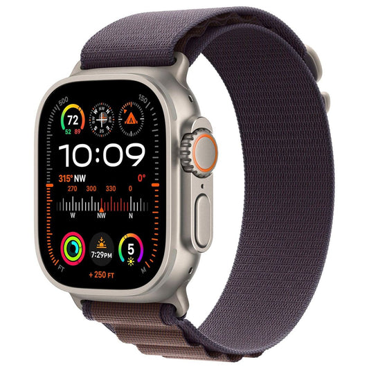 Apple Watch Ultra 2 (GPS + LTE) A2986 49mm - Titanium / Indigo Trail Loop (M) Smart Watches Apple - Simple Cell Bulk Wholesale Pricing - USA Seller