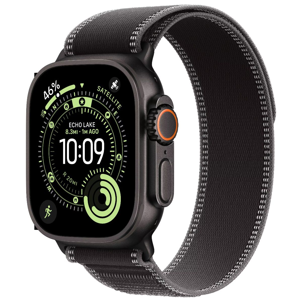 Apple Watch Ultra 3 (GPS + Cellular) A3281 49mm - Black Ti/Charcoal Trail Lp S/M Smart Watches Apple - Simple Cell Bulk Wholesale Pricing - USA Seller