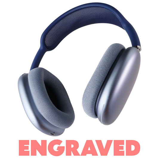 Apple AirPods Max Over-Ear Wireless Bluetooth Headphones - Blue 2020 - ENGRAVED Portable Audio - Headphones Apple - Simple Cell Bulk Wholesale Pricing - USA Seller