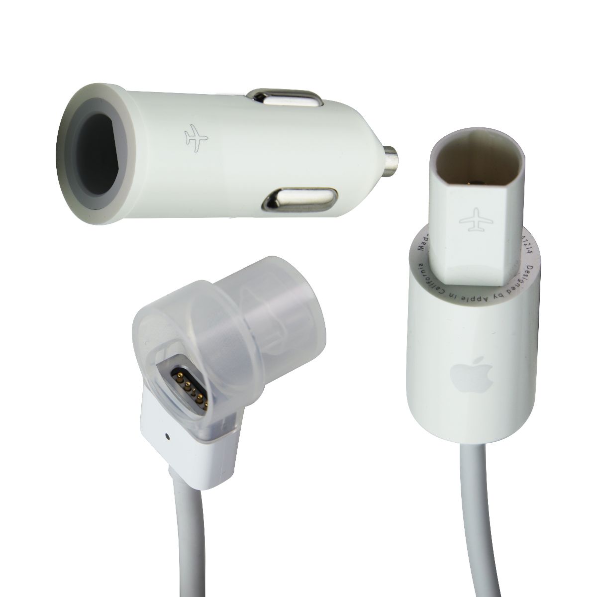Apple Airline Adapter with MagSafe 1 Connector - White/Gray (MA598Z/A) Multipurpose Batteries & Power - Multipurpose AC to DC Adapters Apple - Simple Cell Bulk Wholesale Pricing - USA Seller