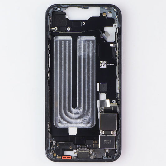 Repair Part - Genuine Housing Frame OEM Pull from Apple iPhone 16E - Black Cell Phone - Replacement Parts & Tools Apple - Simple Cell Bulk Wholesale Pricing - USA Seller