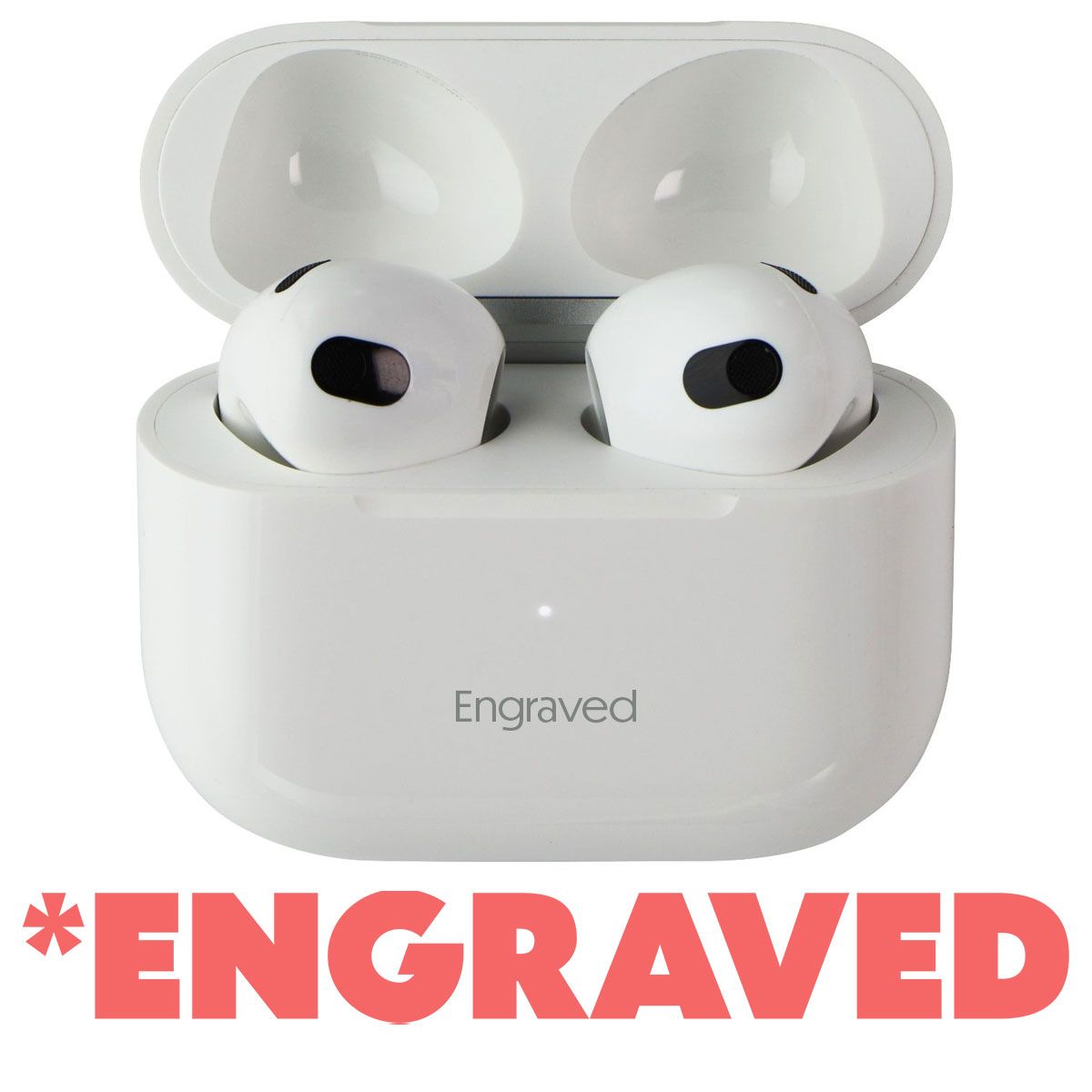 Apple AirPods (3rd Gen) Wireless Earbuds with Lightning 8-Pin Case - ENGRAVED Portable Audio - Headphones Apple - Simple Cell Bulk Wholesale Pricing - USA Seller