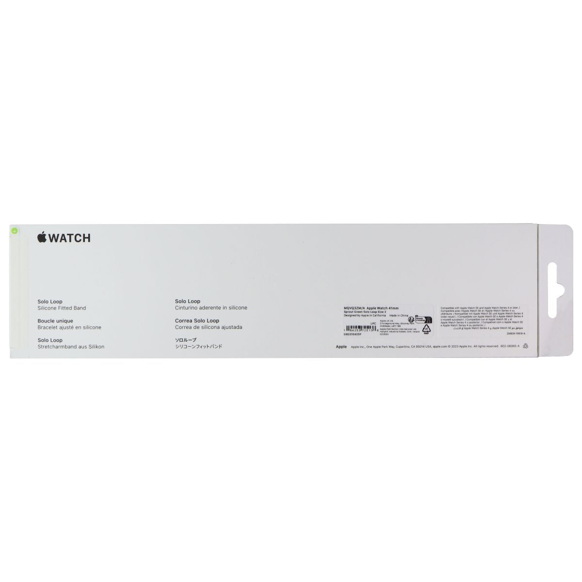Apple 41mm Solo Loop for Apple Watch 42/41/40mm - Sprout Green / Size 2 Smart Watch Accessories - Watch Bands Apple - Simple Cell Bulk Wholesale Pricing - USA Seller