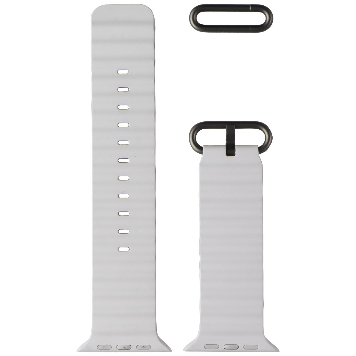Apple Watch Band - Ocean Band (49mm) One Size - White - For Apple Watch Ultra Smart Watch Accessories - Watch Bands Apple - Simple Cell Bulk Wholesale Pricing - USA Seller