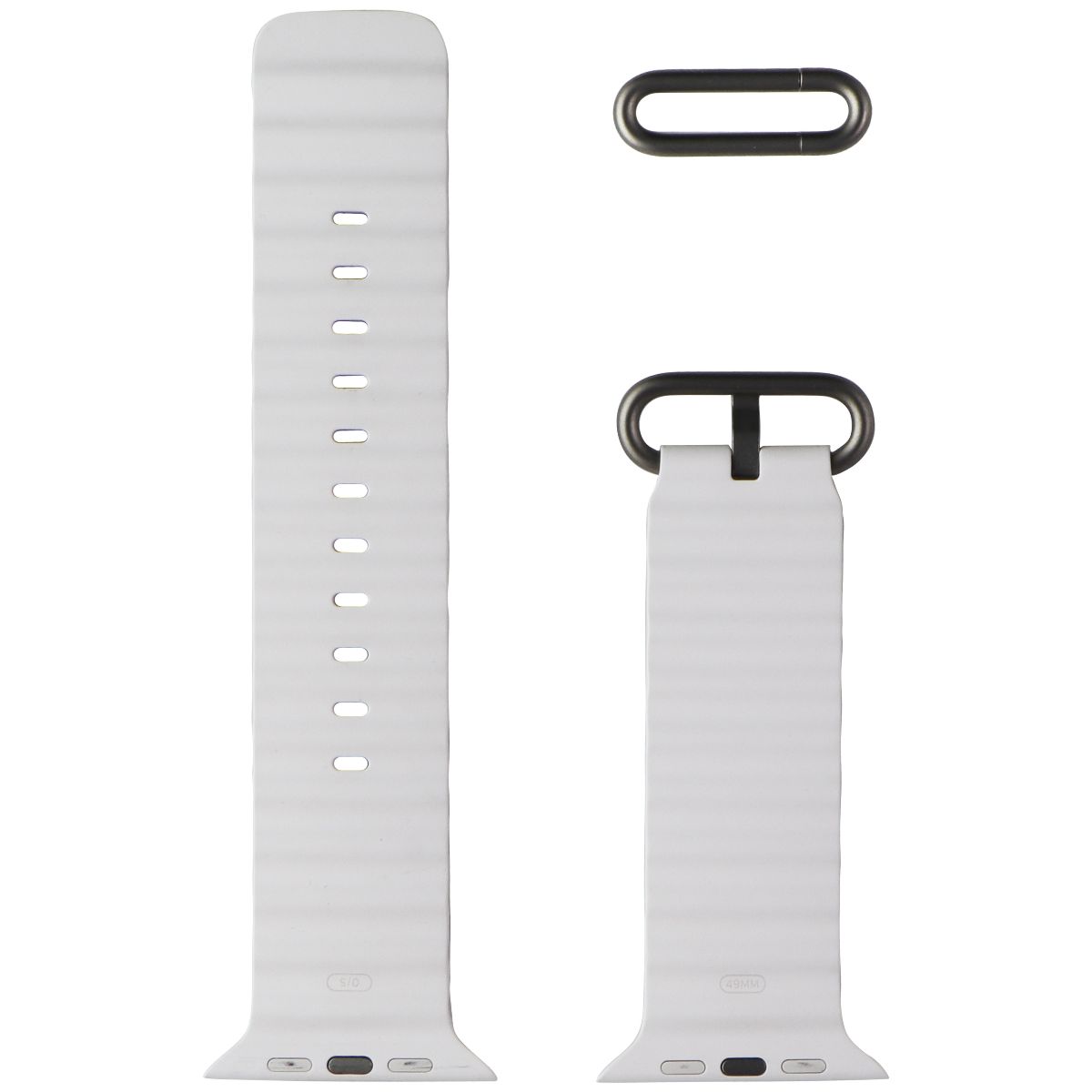 Apple Watch Band - Ocean Band (49mm) One Size - White - For Apple Watch Ultra Smart Watch Accessories - Watch Bands Apple - Simple Cell Bulk Wholesale Pricing - USA Seller