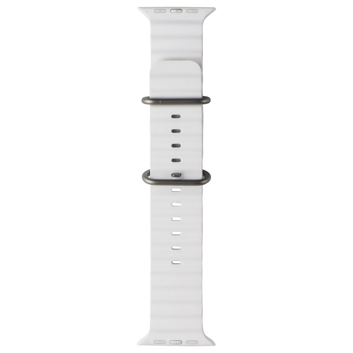 Apple Watch Band - Ocean Band (49mm) One Size - White - For Apple Watch Ultra Smart Watch Accessories - Watch Bands Apple - Simple Cell Bulk Wholesale Pricing - USA Seller