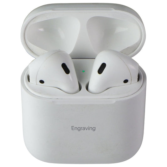 Apple AirPods (2nd Gen) with Charging Case - White (A2032/A2031) - Engraving* Portable Audio - Headphones Apple    - Simple Cell Bulk Wholesale Pricing - USA Seller