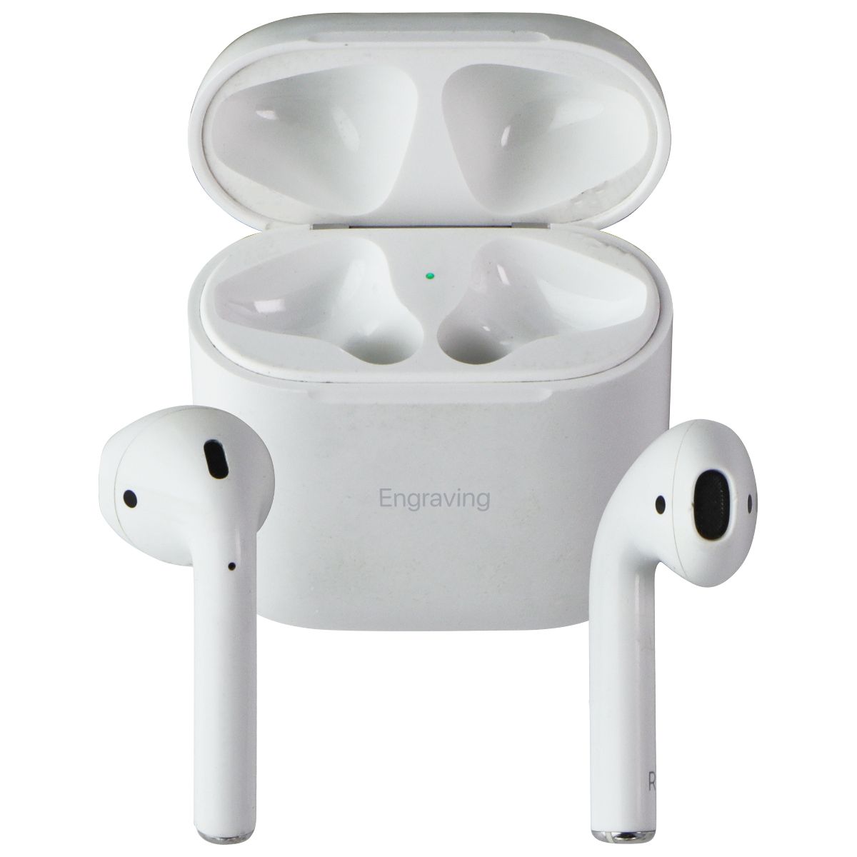 Apple AirPods (2nd Gen) with Charging Case - White (A2032/A2031) - Engraving* Portable Audio - Headphones Apple    - Simple Cell Bulk Wholesale Pricing - USA Seller