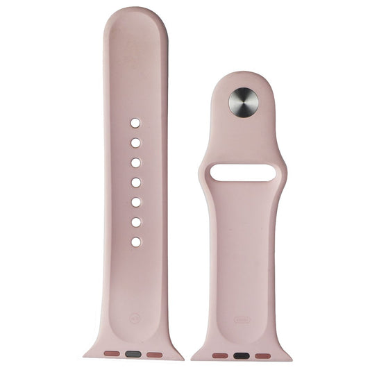 Apple (44mm) Sport Band for Apple Watch 44/45/49mm - Pink Sand/Silver Smart Watch Accessories - Watch Bands Apple - Simple Cell Bulk Wholesale Pricing - USA Seller