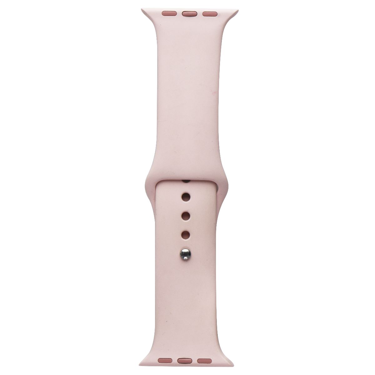 Apple (44mm) Sport Band for Apple Watch 44/45/49mm - Pink Sand/Silver Smart Watch Accessories - Watch Bands Apple - Simple Cell Bulk Wholesale Pricing - USA Seller