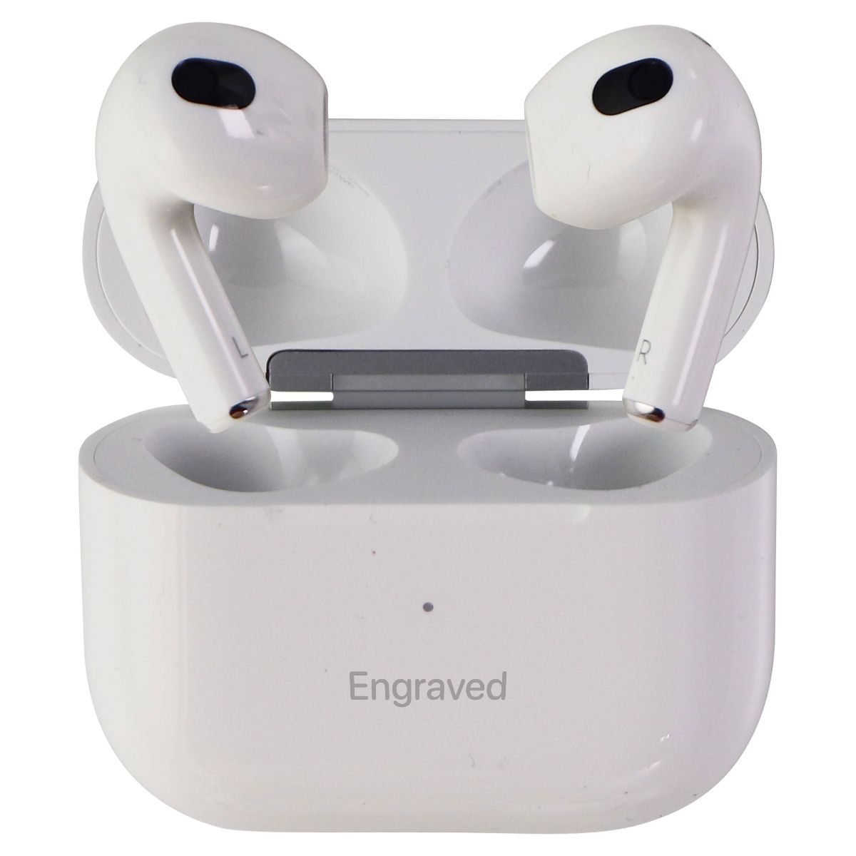 Apple AirPods (3rd Gen) Earbuds w/ MagSafe Case - White (A2566) ENGRAVED* Portable Audio - Headphones Apple - Simple Cell Bulk Wholesale Pricing - USA Seller