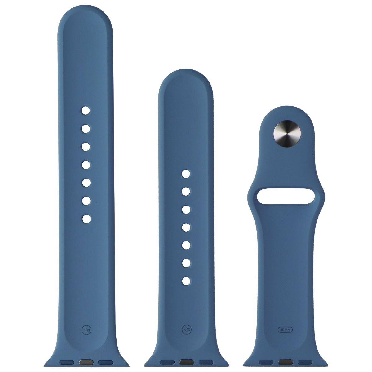Apple 40mm Watch Sport Band for Apple Watch 38/40/41mm - Northern Blue/Full Set Smart Watch Accessories - Watch Bands Apple - Simple Cell Bulk Wholesale Pricing - USA Seller