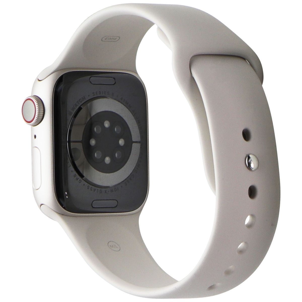 Apple Watch Series 8 41mm (A2772) GPS + LTE Starlight AL/Starlight Sp Band (S/M) Smart Watches Apple - Simple Cell Bulk Wholesale Pricing - USA Seller