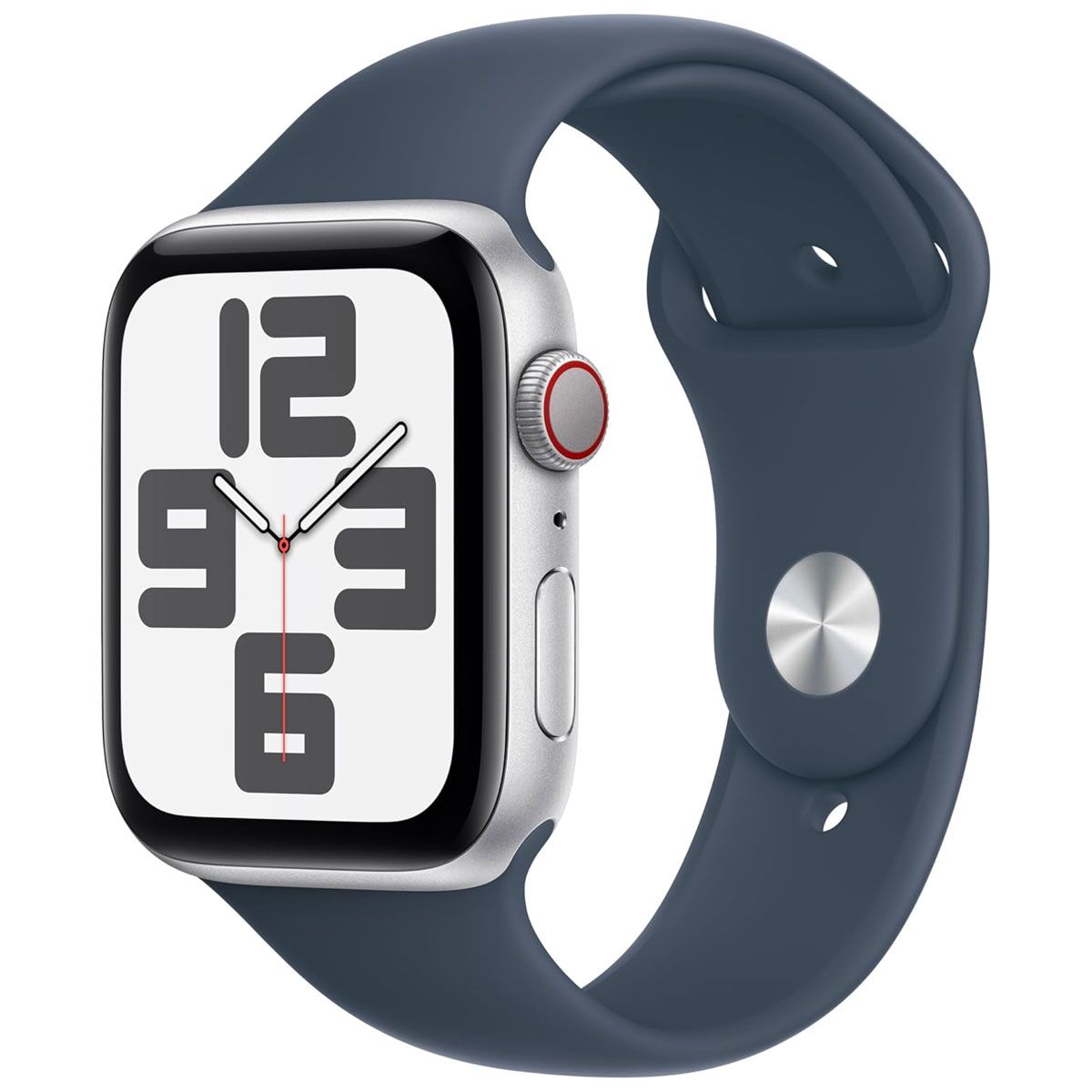 Apple Watch SE (2nd Gen) A2727 (GPS + Cellular) 44mm - Silver AL/Storm Blue M/L