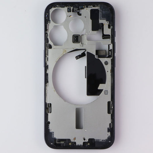 Repair Part - OEM Pull Housing Frame from Apple iPhone 15 Pro - Blue Titanium Cell Phone - Replacement Parts & Tools Apple - Simple Cell Bulk Wholesale Pricing - USA Seller