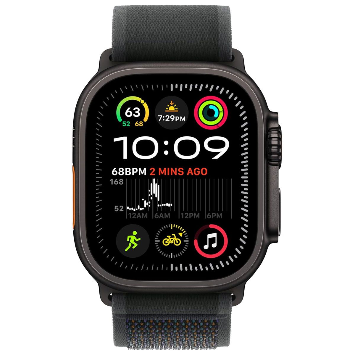 Apple Watch Ultra 2 49mm (GPS + LTE) A2986 - Titanium/Black Trail Loop S/M