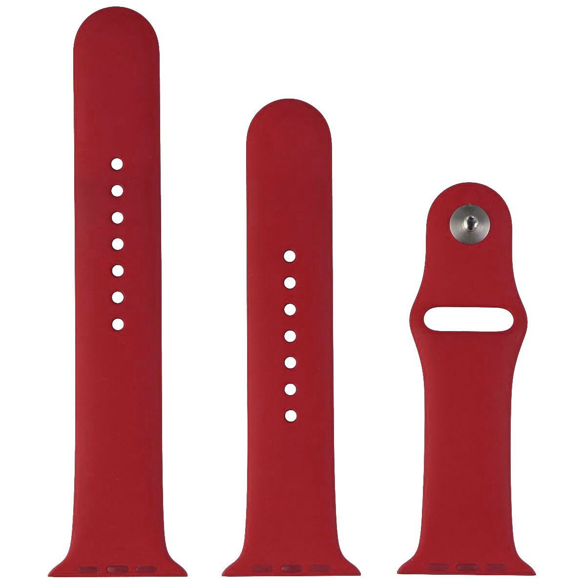 Apple 41mm Sport Band for Apple Watch 38/40/41mm - RED 5th Gen / Full Set Smart Watch Accessories - Watch Bands Apple - Simple Cell Bulk Wholesale Pricing - USA Seller