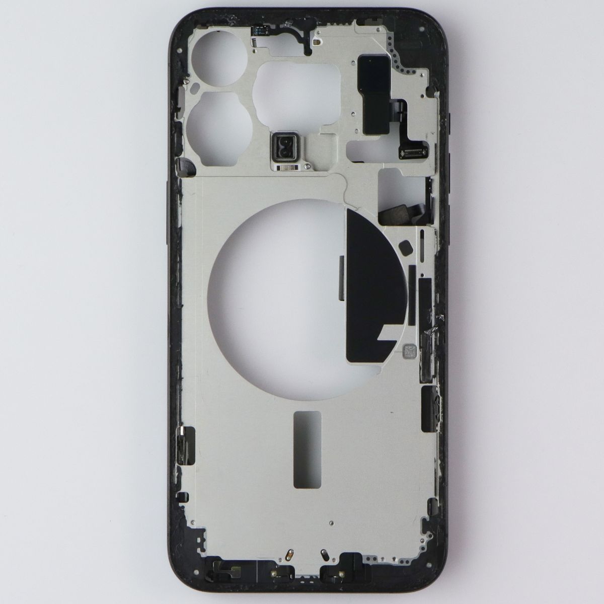 Repair Part - OEM Pull Housing Frame from Apple iPhone 15 Pro Max - Black Ti Cell Phone - Replacement Parts & Tools Apple - Simple Cell Bulk Wholesale Pricing - USA Seller