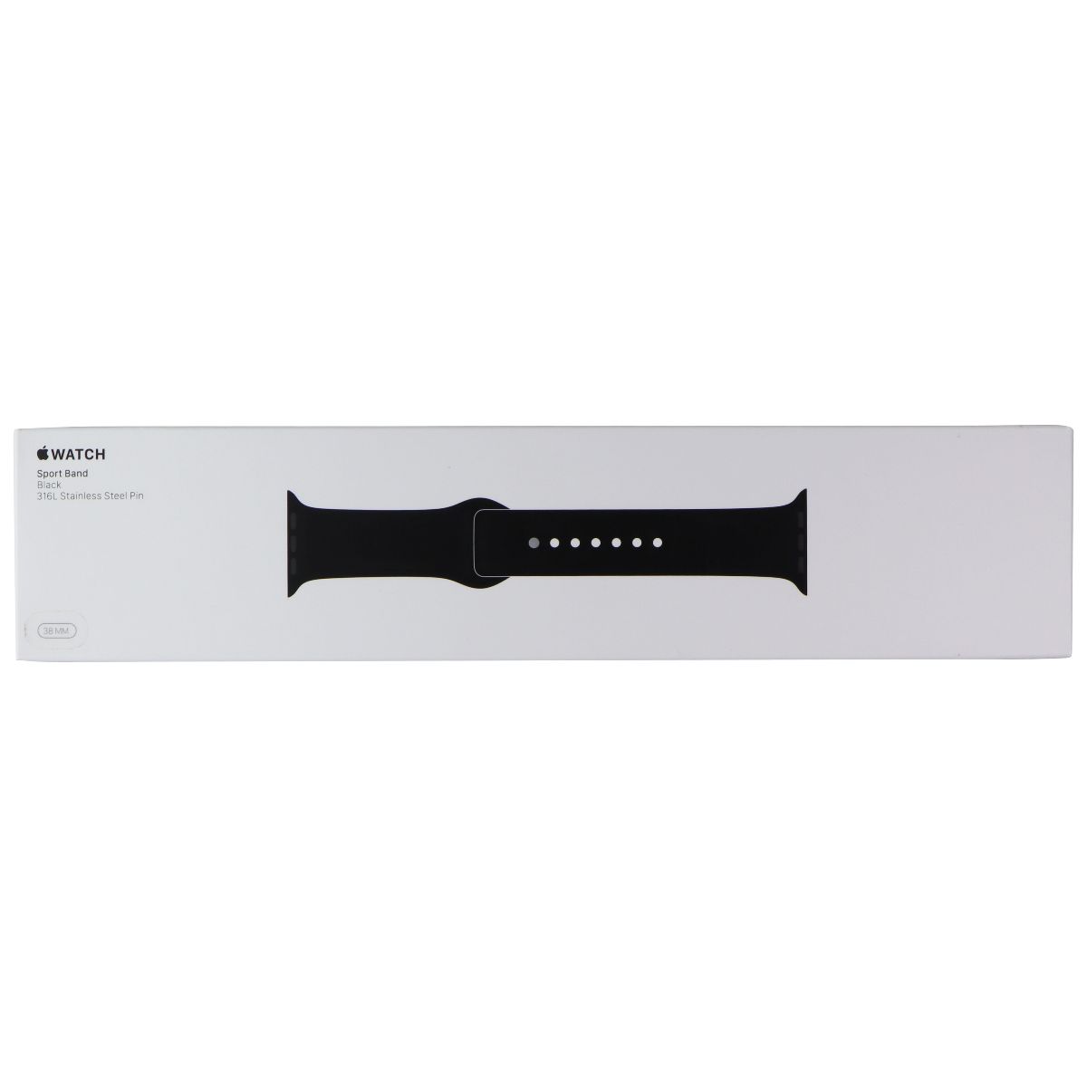 Apple Watch Sport Band (38mm) for 38/40/41mm - Black - Full Set Smart Watch Accessories - Watch Bands Apple - Simple Cell Bulk Wholesale Pricing - USA Seller