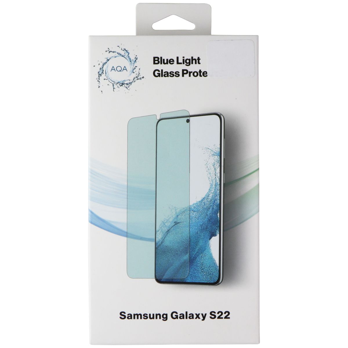 AQA Blue Light Glass Screen Protector for Samsung Galaxy S22 - Clear Cell Phone - Screen Protectors AQA - Simple Cell Bulk Wholesale Pricing - USA Seller