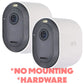 Arlo Pro 4 Spotlight Security Cameras - 2 Pack - White (VMC4041P) *NO MOUNT KIT Home Surveillance - Security Cameras Arlo - Simple Cell Bulk Wholesale Pricing - USA Seller
