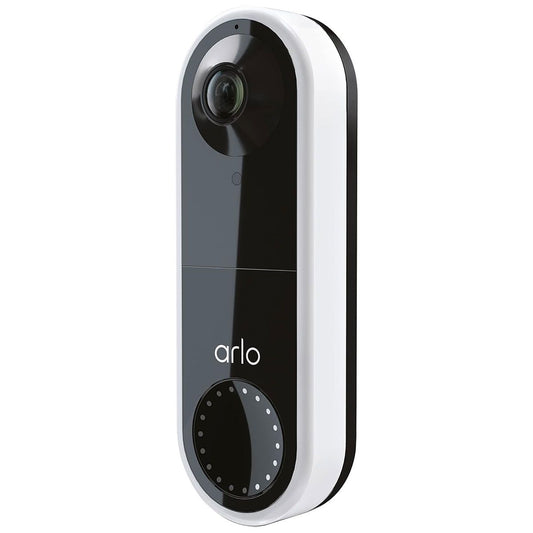 Arlo Essential Wired HD Video Doorbell - White/Black (AVD1001-100NAS) Home Surveillance - Security Cameras Arlo - Simple Cell Bulk Wholesale Pricing - USA Seller