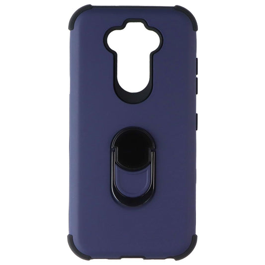 Asmyna Dual Layer Ring Case for LG K31 / Aristo 5 / Fortune 3 - Dark Blue/Black Cell Phone - Cases, Covers & Skins Asmyna - Simple Cell Bulk Wholesale Pricing - USA Seller