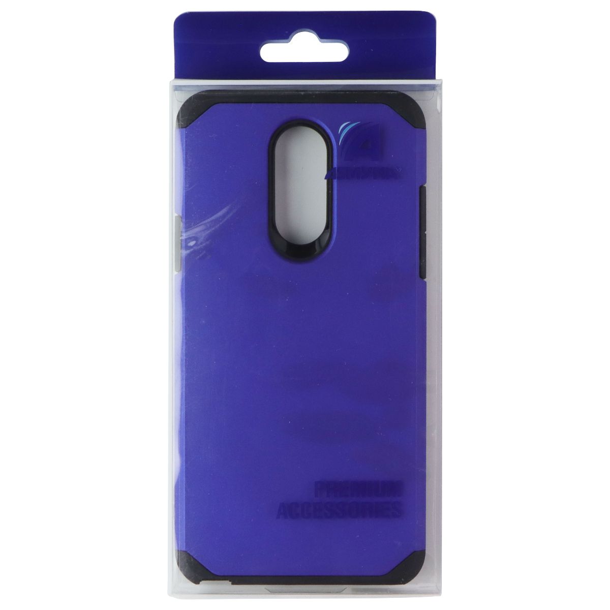 ASMYNA Premium Dual Layer Case for LG Stylo 4 / Stylo 4 Plus - Blue/Black