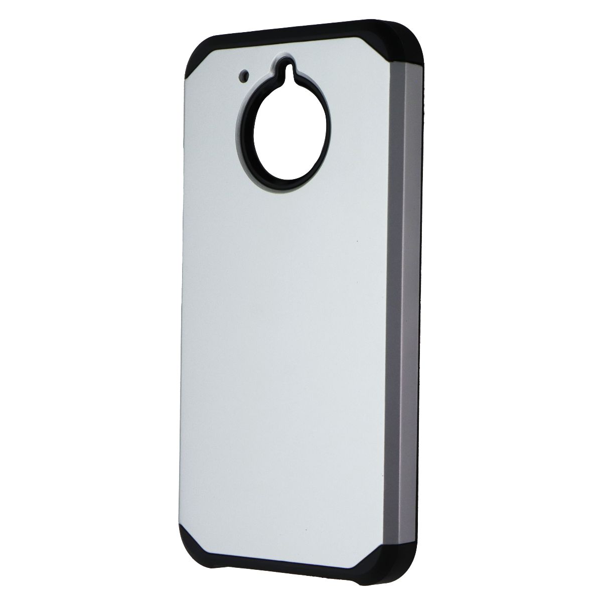 Asmyna Premium Dual Layer Case for Motorola Moto E4 Plus - Silver/Black Cell Phone - Cases, Covers & Skins Asmyna - Simple Cell Bulk Wholesale Pricing - USA Seller