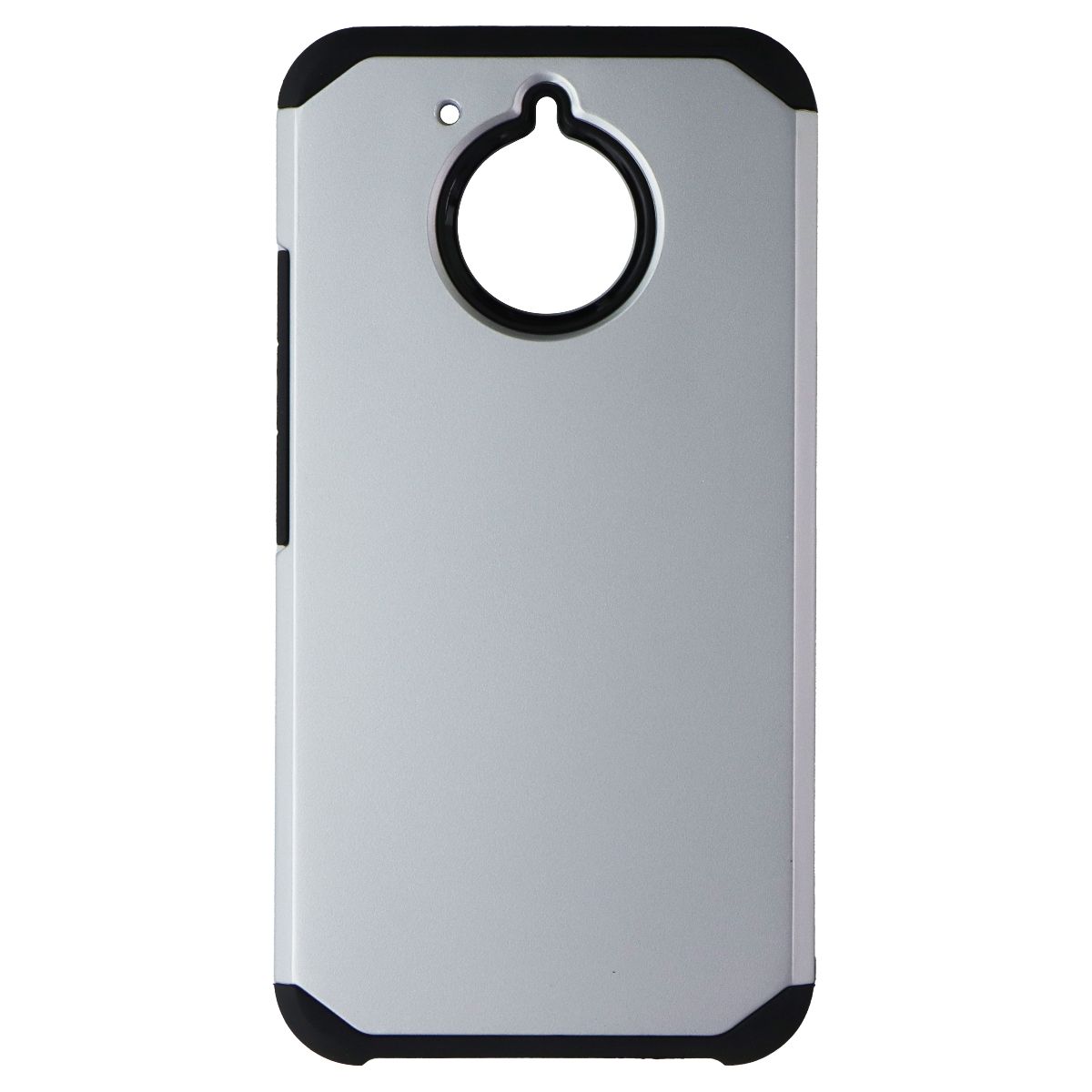 Asmyna Premium Dual Layer Case for Motorola Moto E4 Plus - Silver/Black Cell Phone - Cases, Covers & Skins Asmyna - Simple Cell Bulk Wholesale Pricing - USA Seller