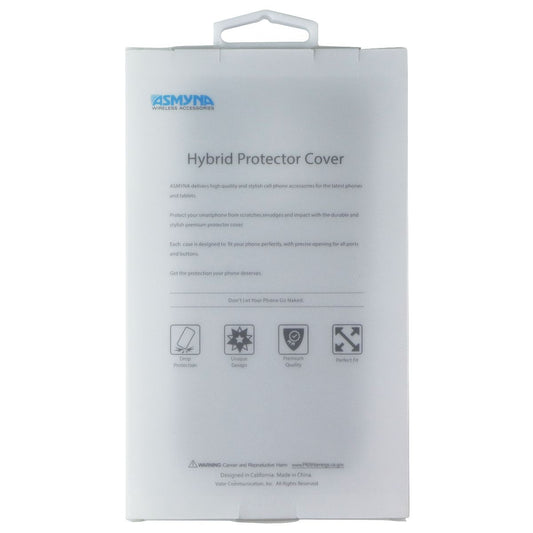 ASMYNA Hybrid Protective Cover Series Case for LG K40 - Silver / Black Cell Phone - Cases, Covers & Skins Asmyna - Simple Cell Bulk Wholesale Pricing - USA Seller