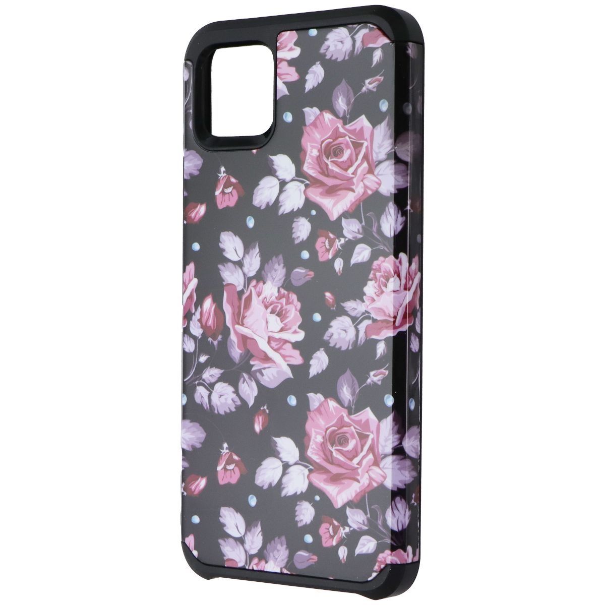 Asmyna Premium Dual Layer Case for Google Pixel 4 XL - Black / Pink Floral Cell Phone - Cases, Covers & Skins Asmyna - Simple Cell Bulk Wholesale Pricing - USA Seller
