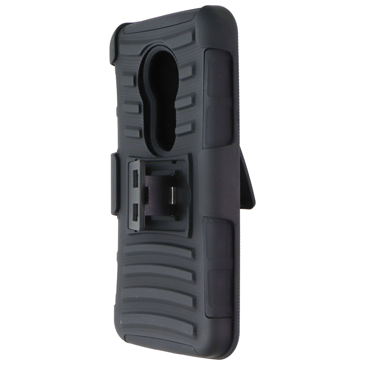 Asmyna Protective Cover & Holster Combo for Motorola Moto G6 Play - Black Cell Phone - Cases, Covers & Skins Asmyna - Simple Cell Bulk Wholesale Pricing - USA Seller