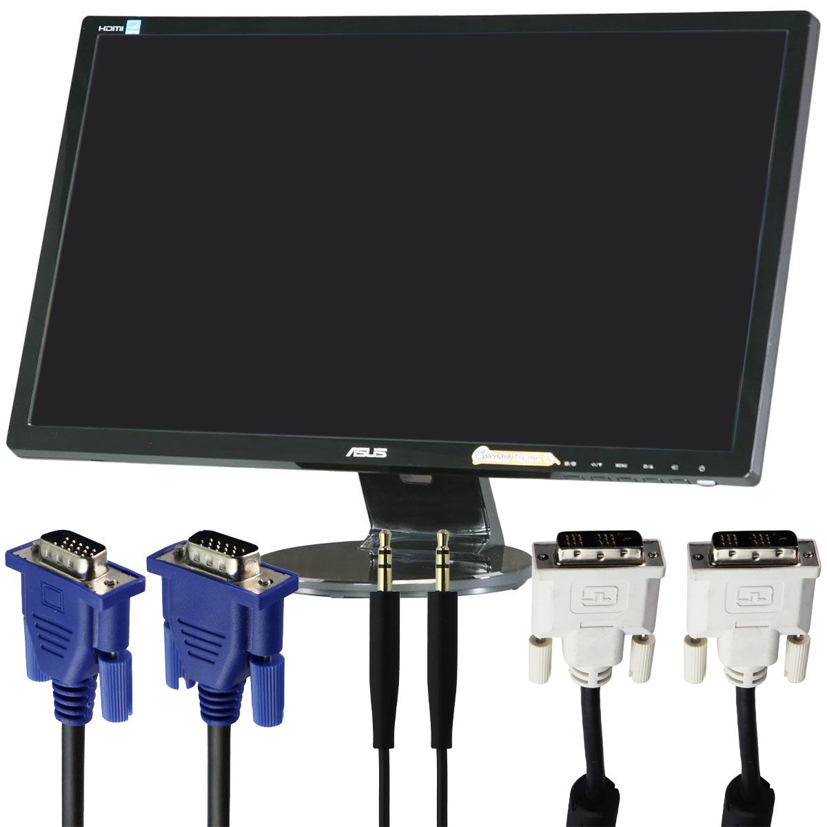 ASUS 24-in Full HD 1080p LED LCD HDMI/VGA 2ms Monitor VE248H with Stand - Black Digital Displays - Monitors ASUS - Simple Cell Bulk Wholesale Pricing - USA Seller