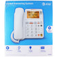 AT&T (CL4940) Corded Phone with Digital Answering System and Caller ID - White